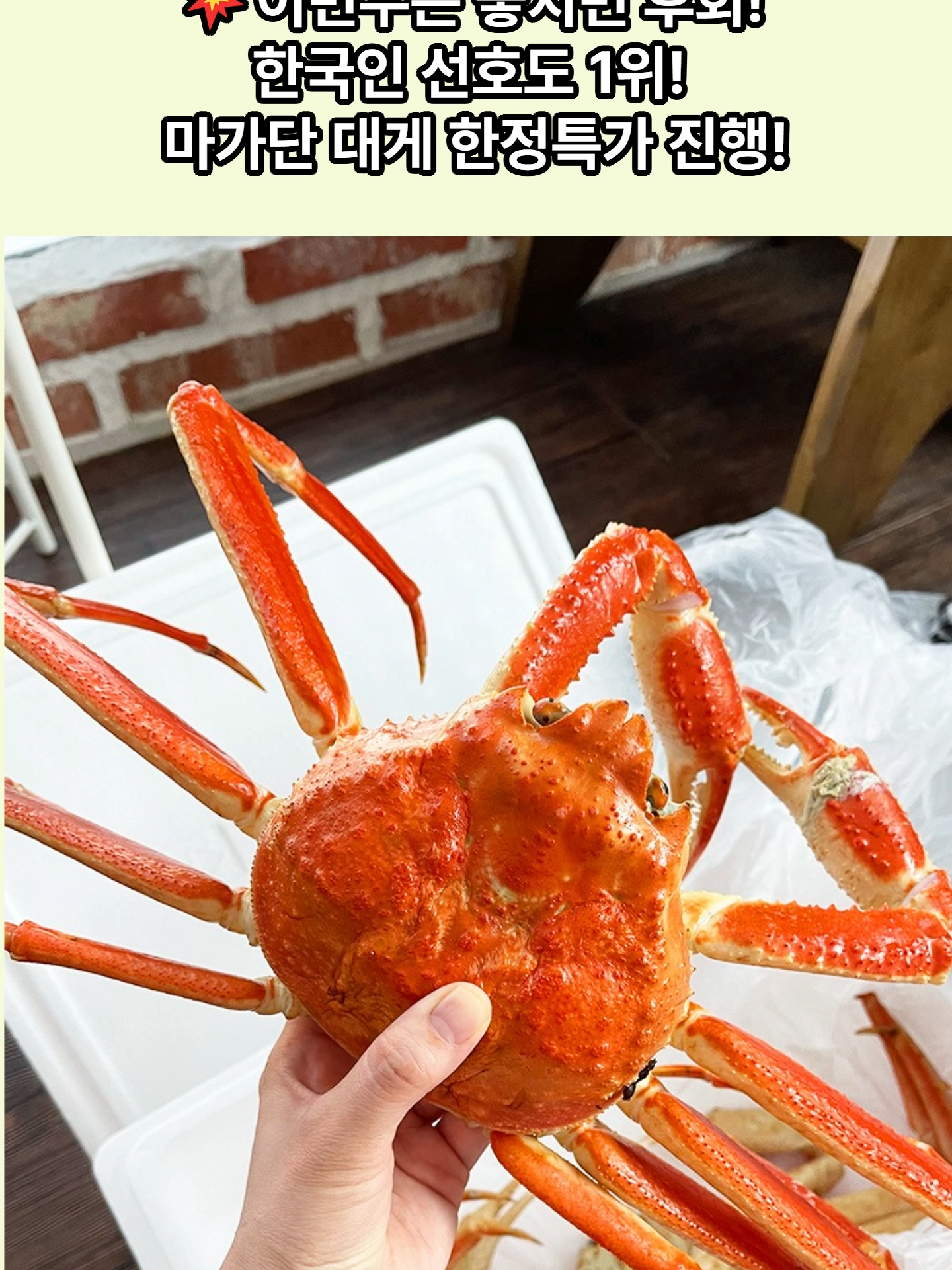 @킹크랩 대게 동해수산유통