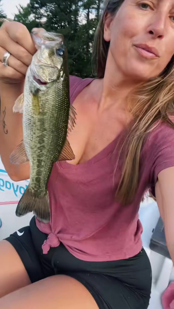 @Big bass girl fishing