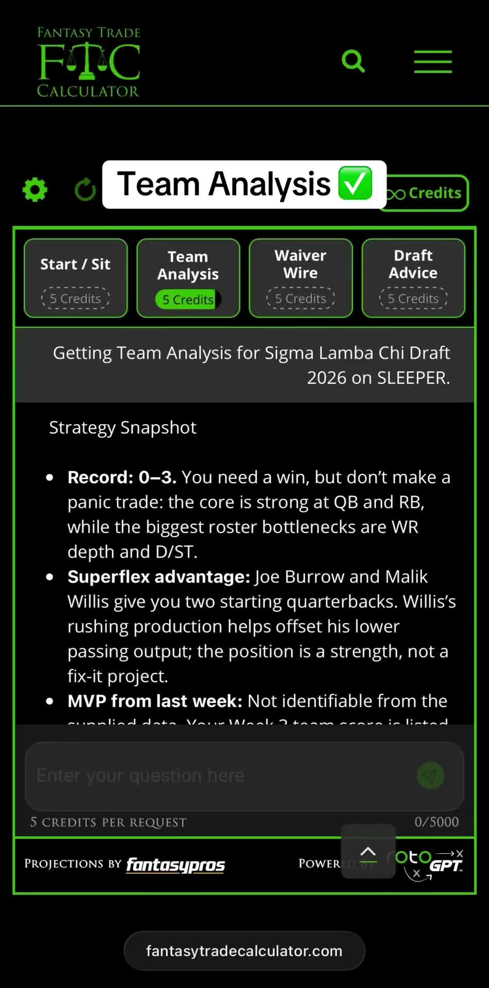 @Dynasty Trade Calculator