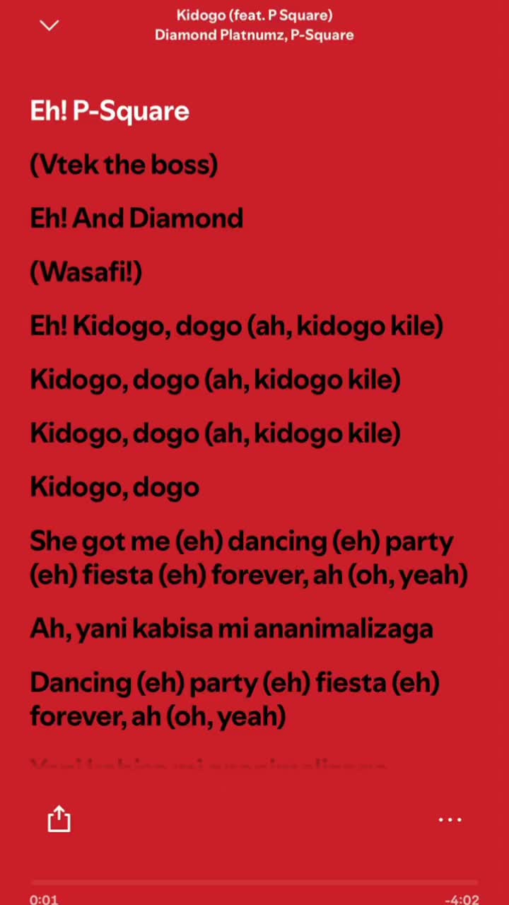 @SPOTIFY LYRICS