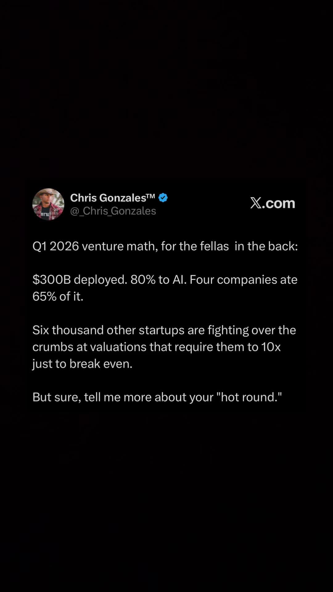 @Chris G | VC + Startups