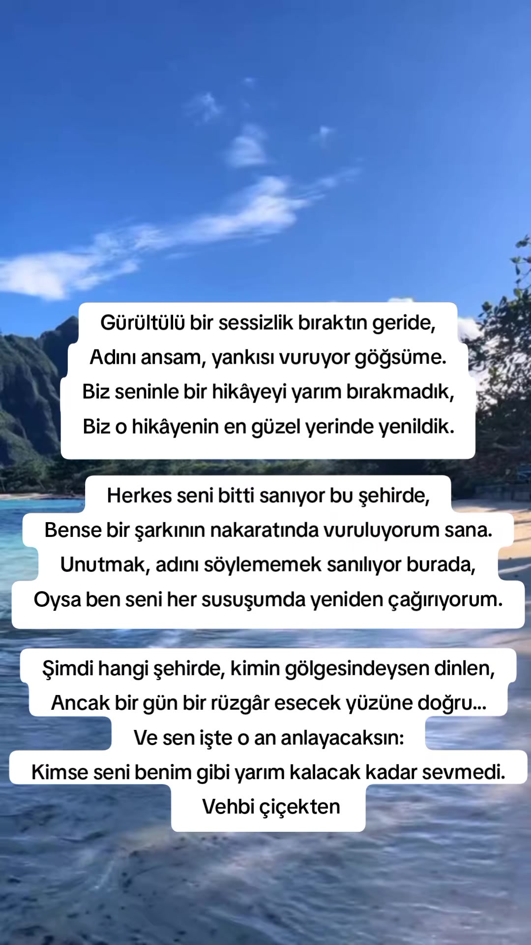 @Vehbi çiçekten
