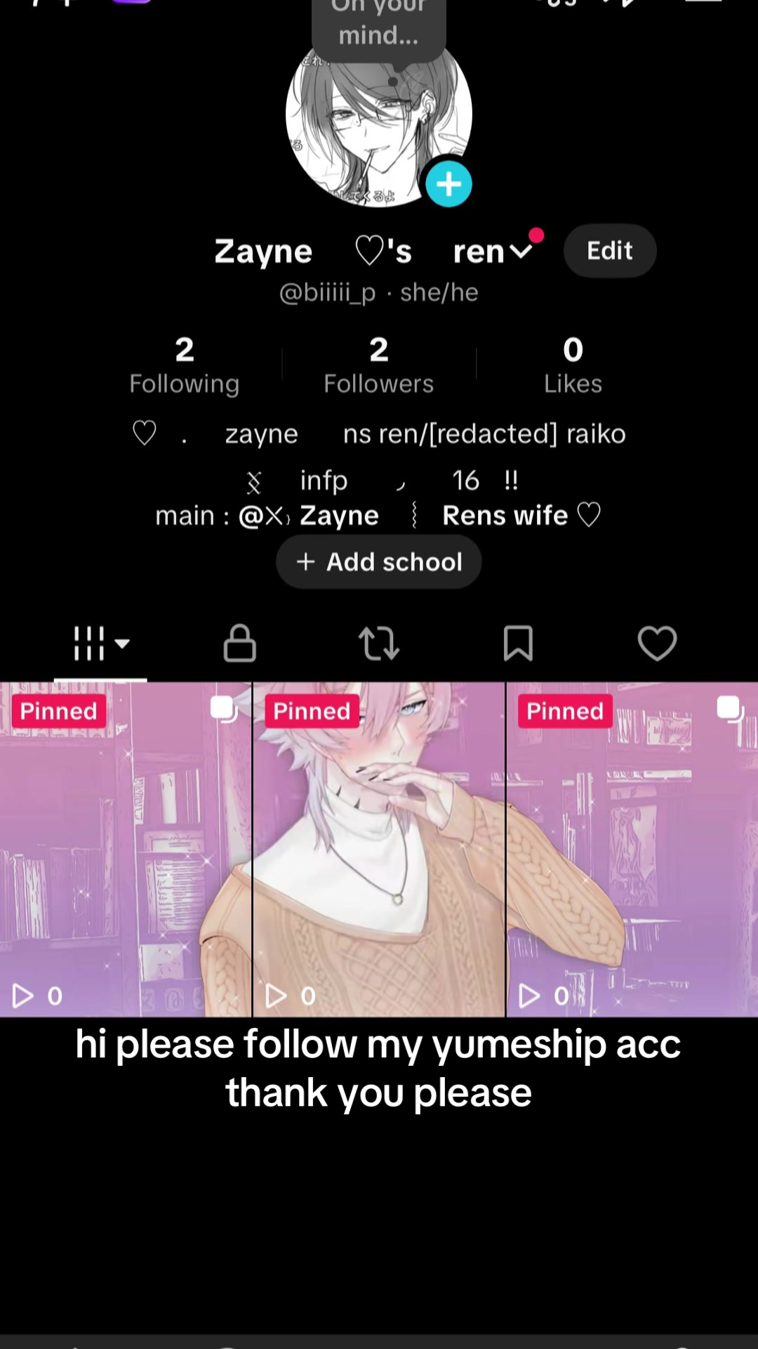 @⛌﹜ Zayne ︴ Rens wife ♡