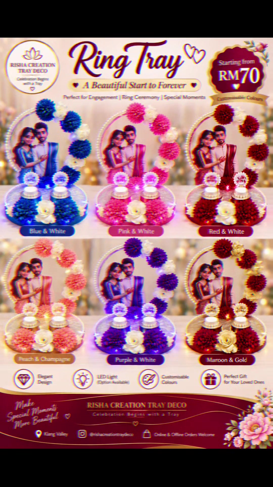 @Risha Creation Tray Deco💐
