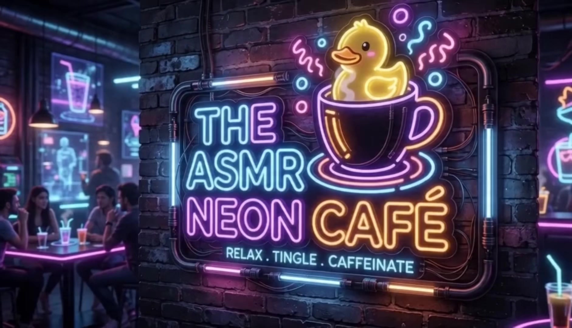 @The ASMR Neon Cafe