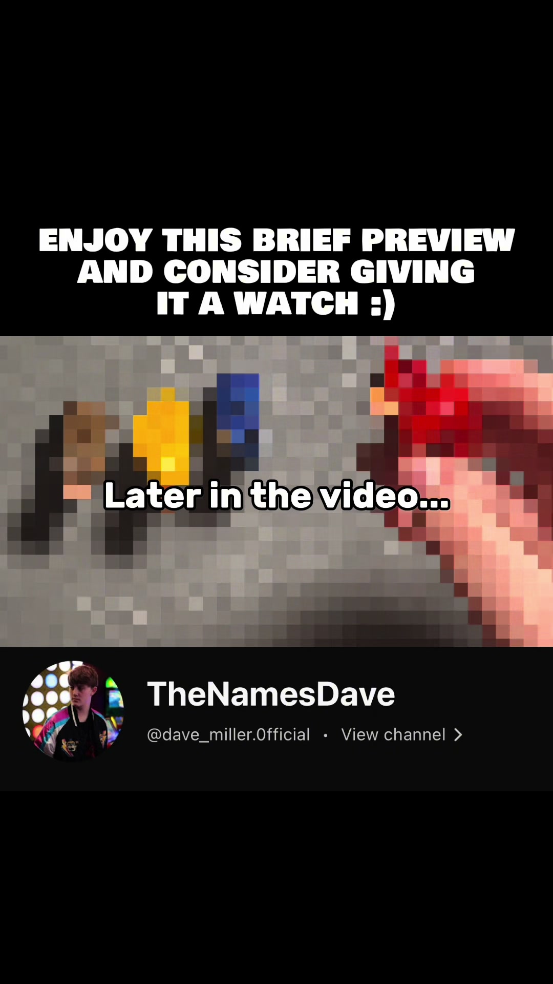 @The name&rsquo;s Dave
