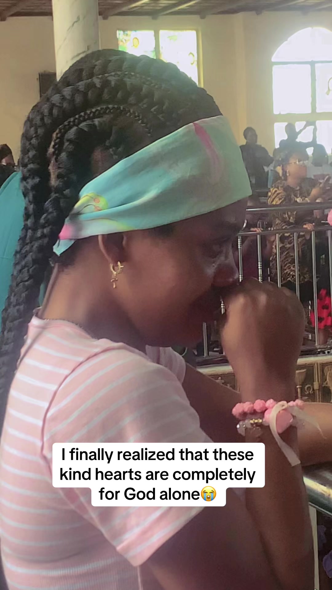 @The girl crying for a priest