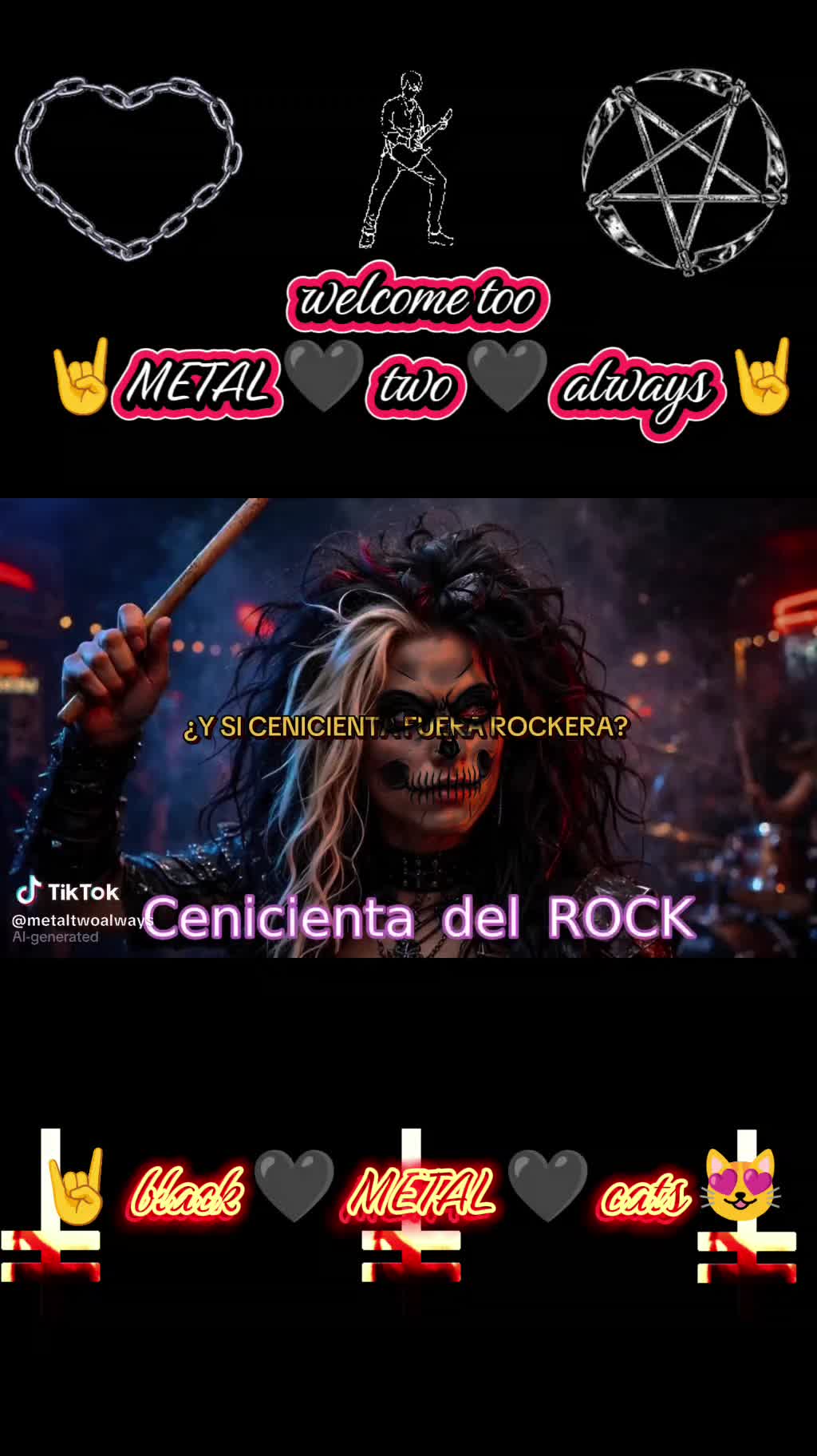 @🤘black 🖤METAL 🖤 cats 😻