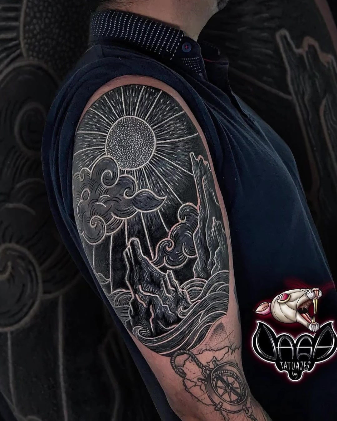@WHITE ON BLACK TATTOO