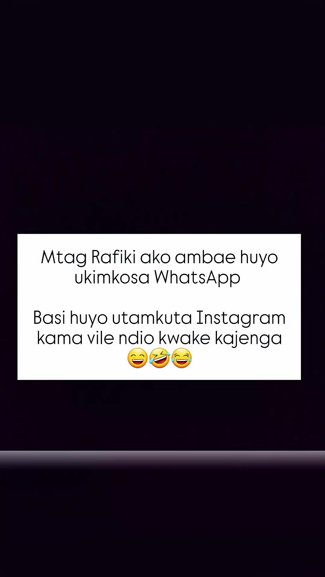 @Dogo Abi mwaisa