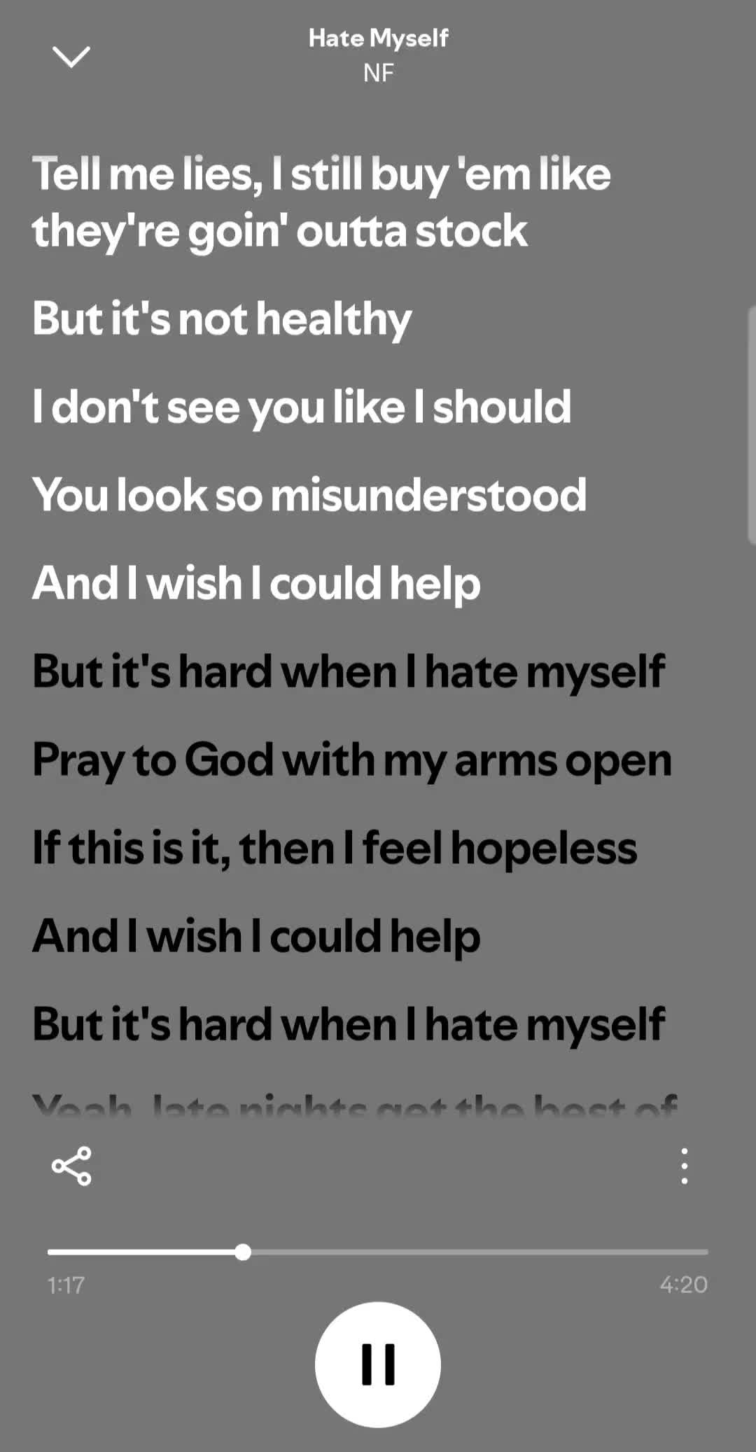 @NF Song Lyrics