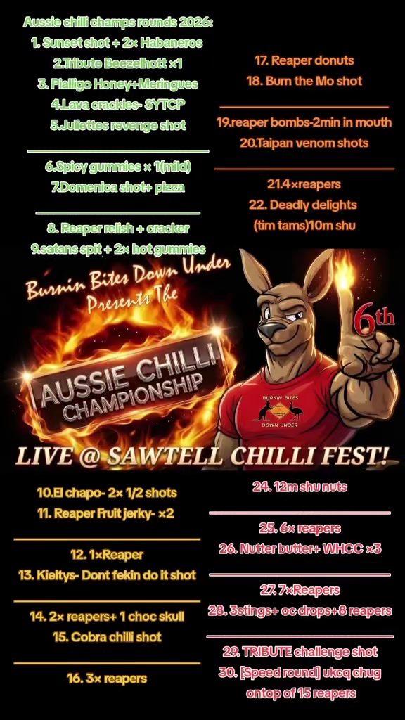 @Burnin Bites Down Under