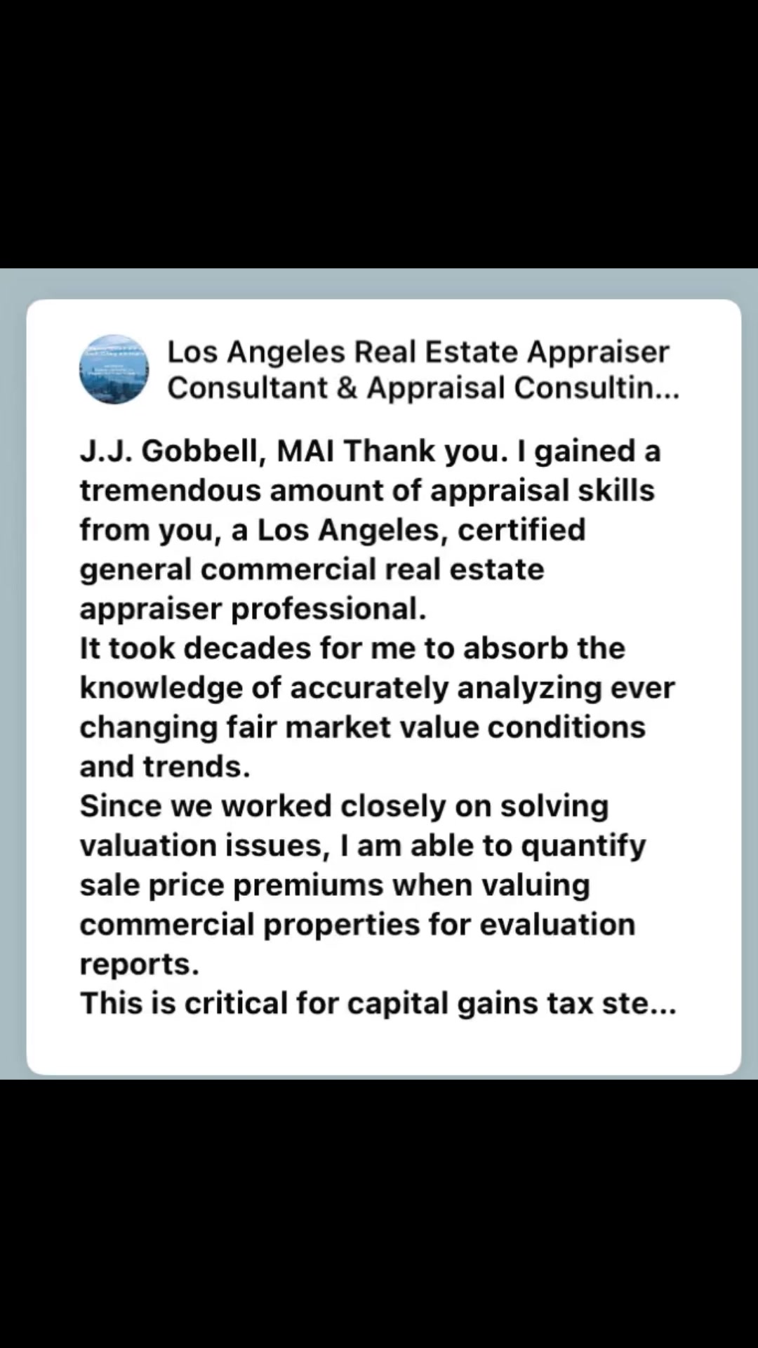 @CRE Appraiser Consultant