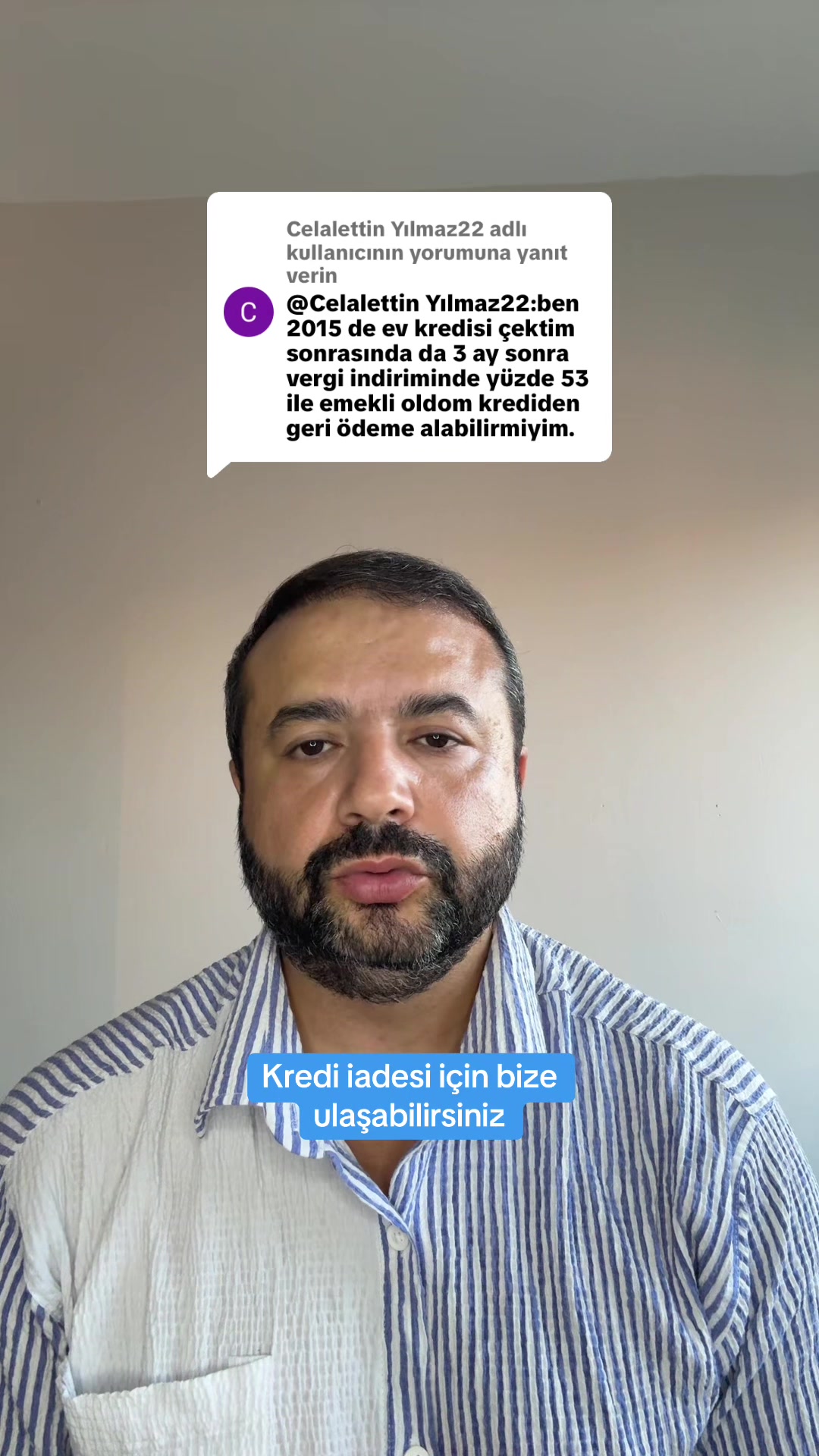 @Kredini geri almak istermisin