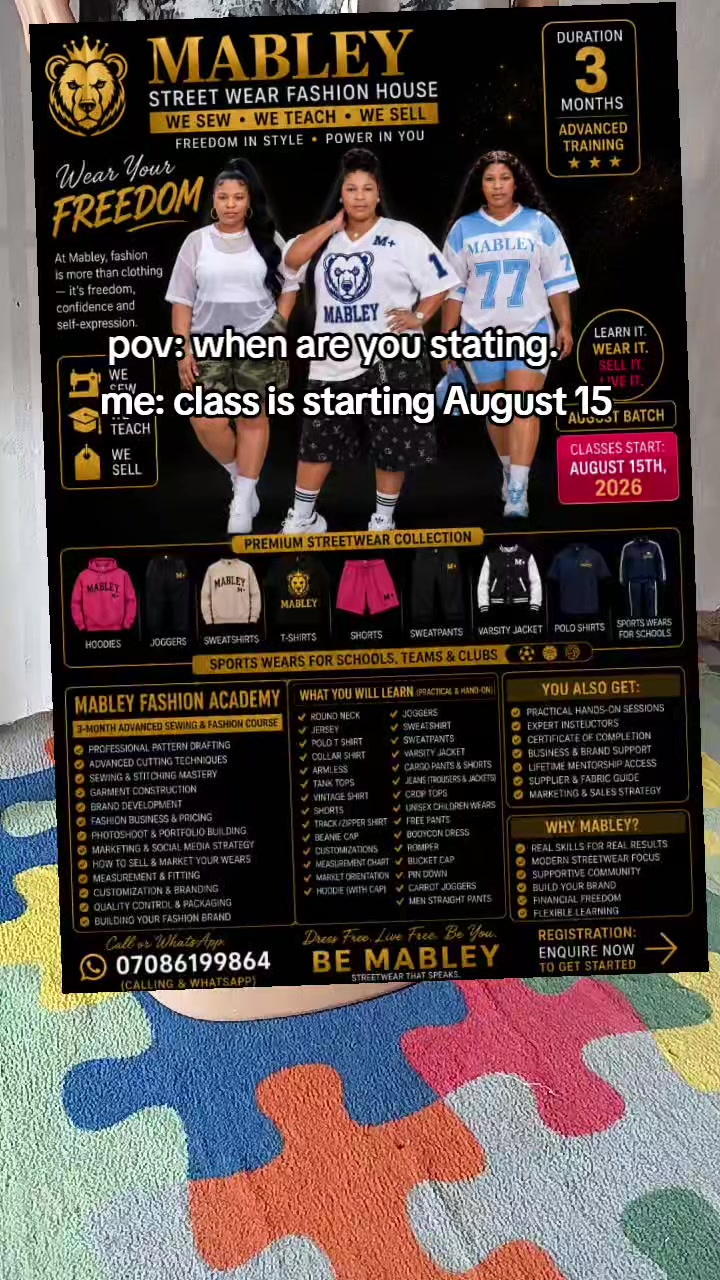 @Mabley clothing brand back up
