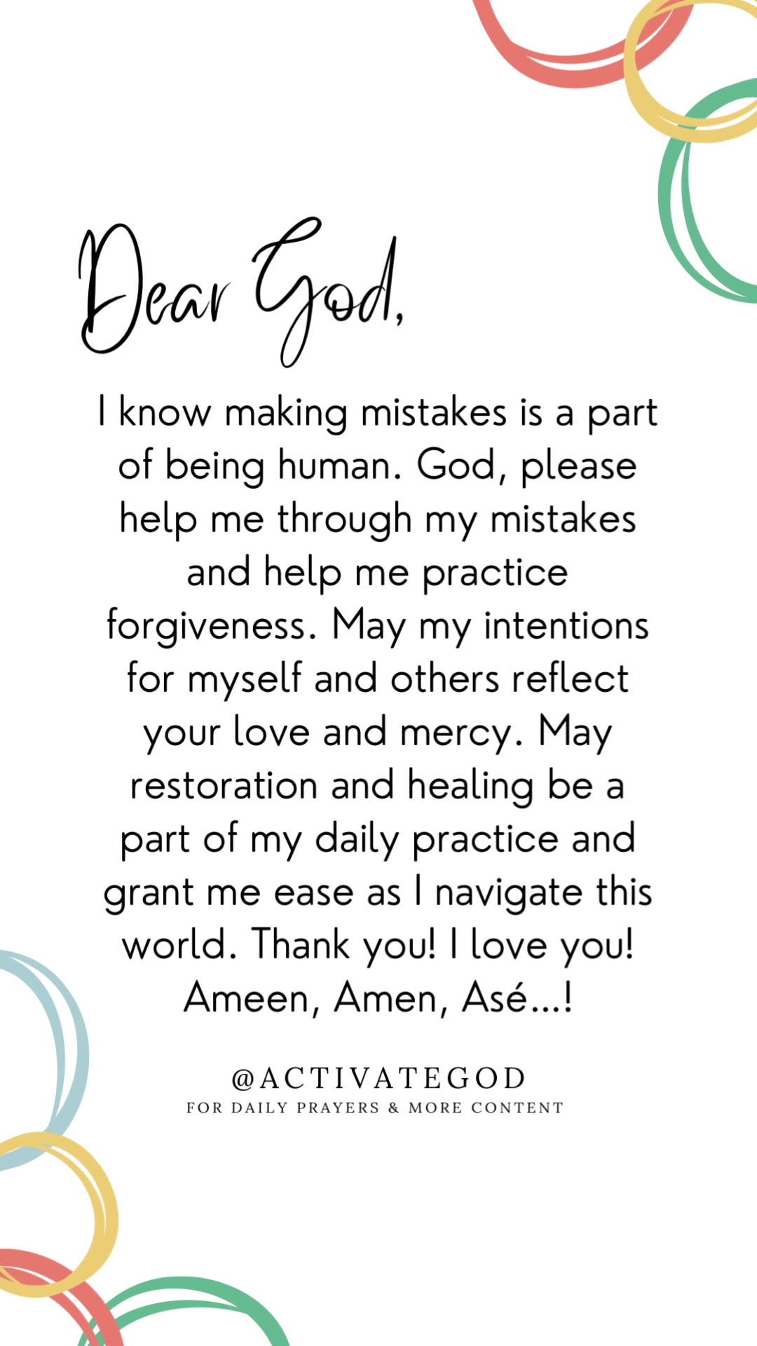 @Activate God