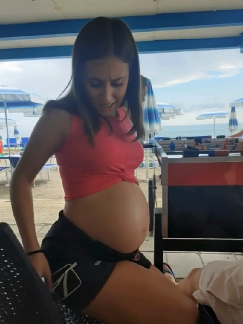@Girl belly stuffed