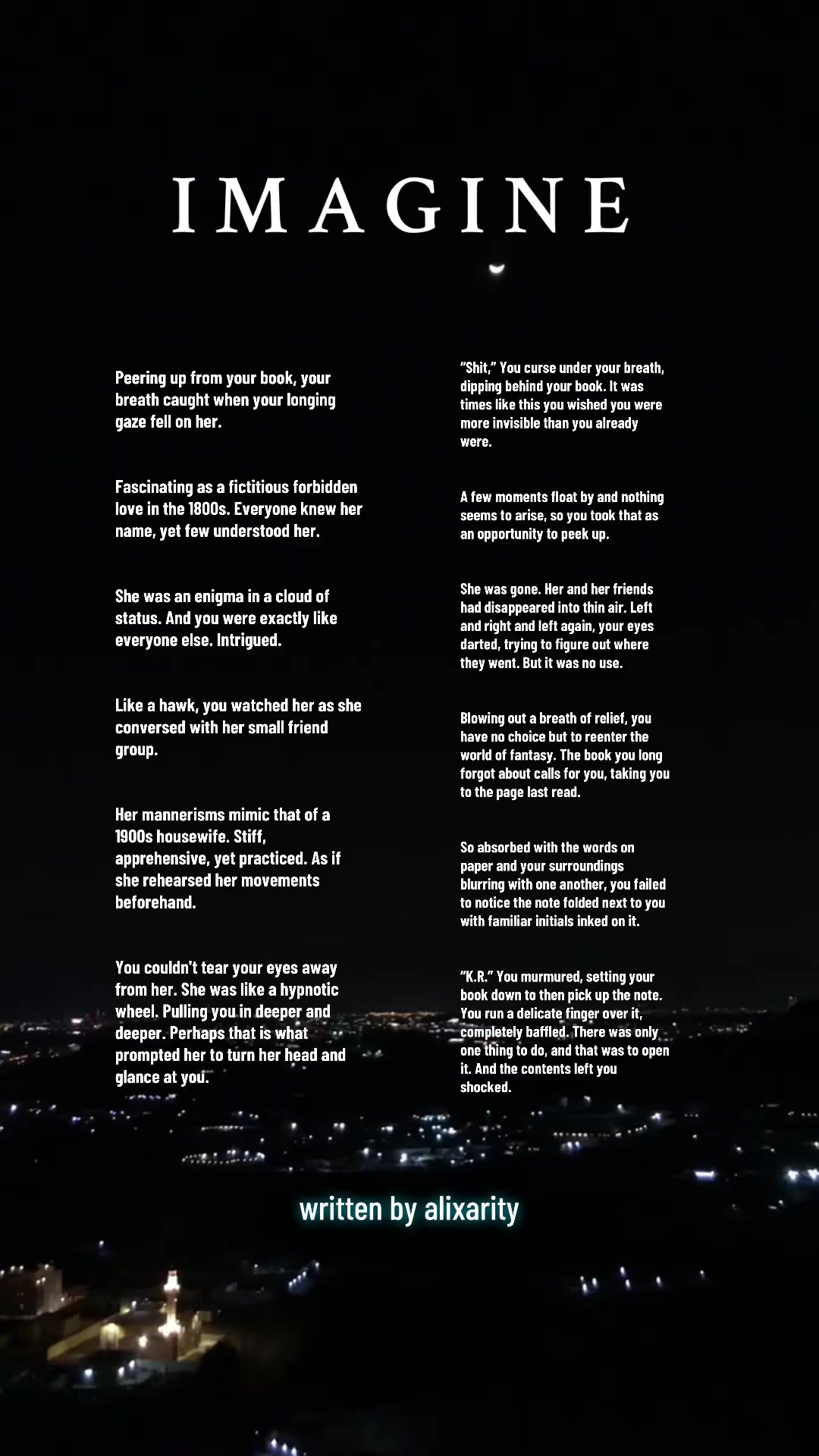 @𝐚𝐥𝐢𝐱𝐚𝐫𝐢𝐭𝐲🌼| Writer