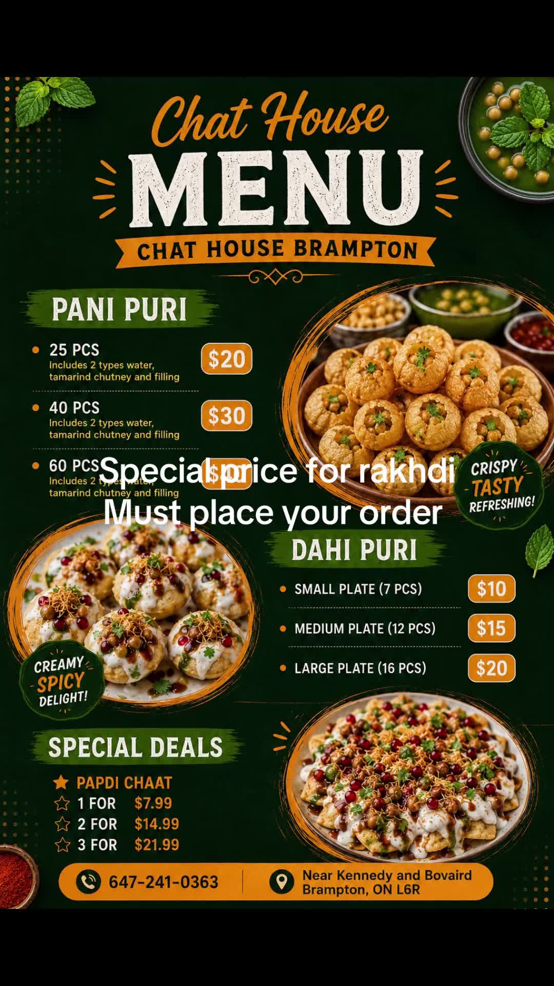 @Chaat house brampton