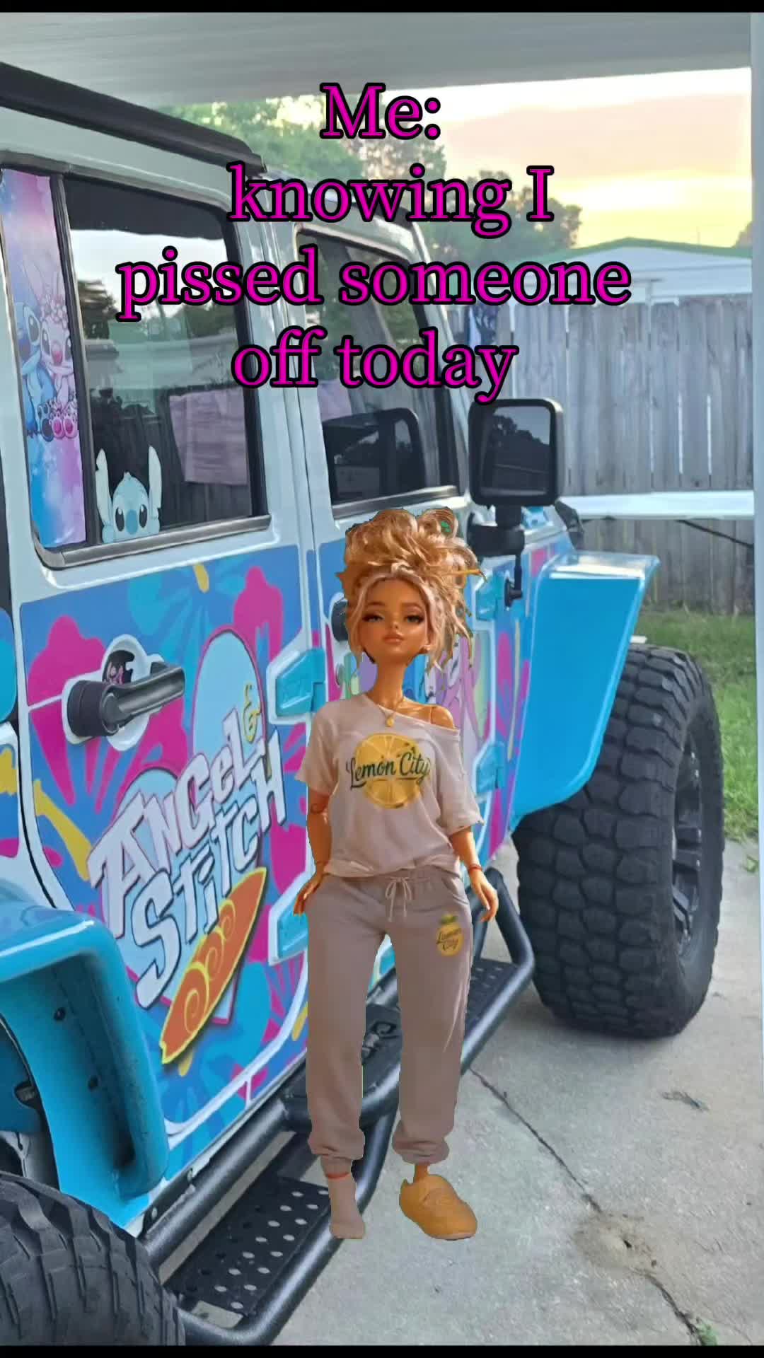 @Stitch and Angel Jeep