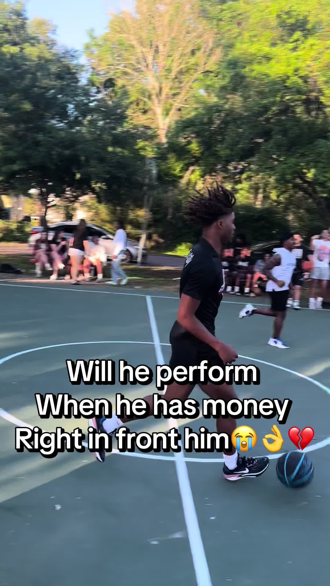 @He has money right in front of