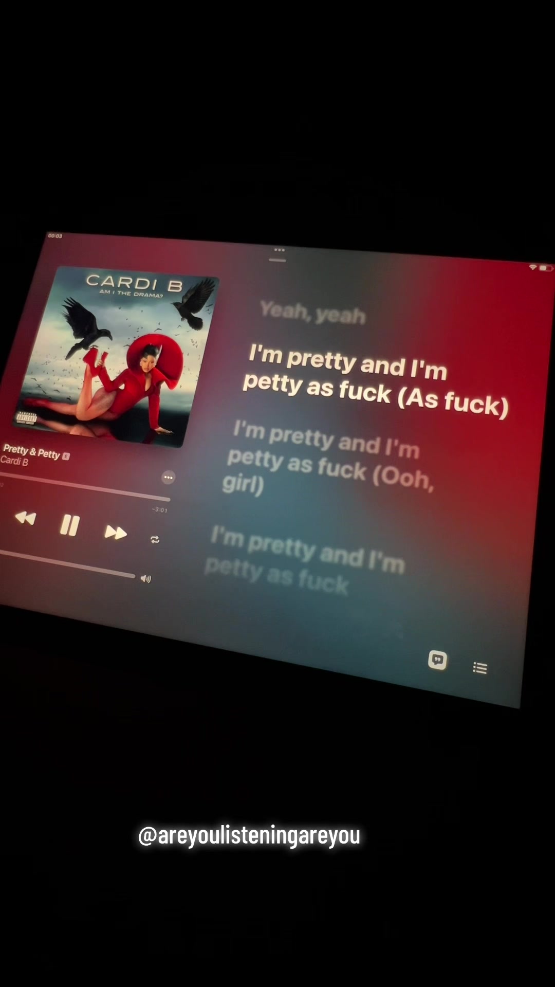 @areyoulisteningareyou
