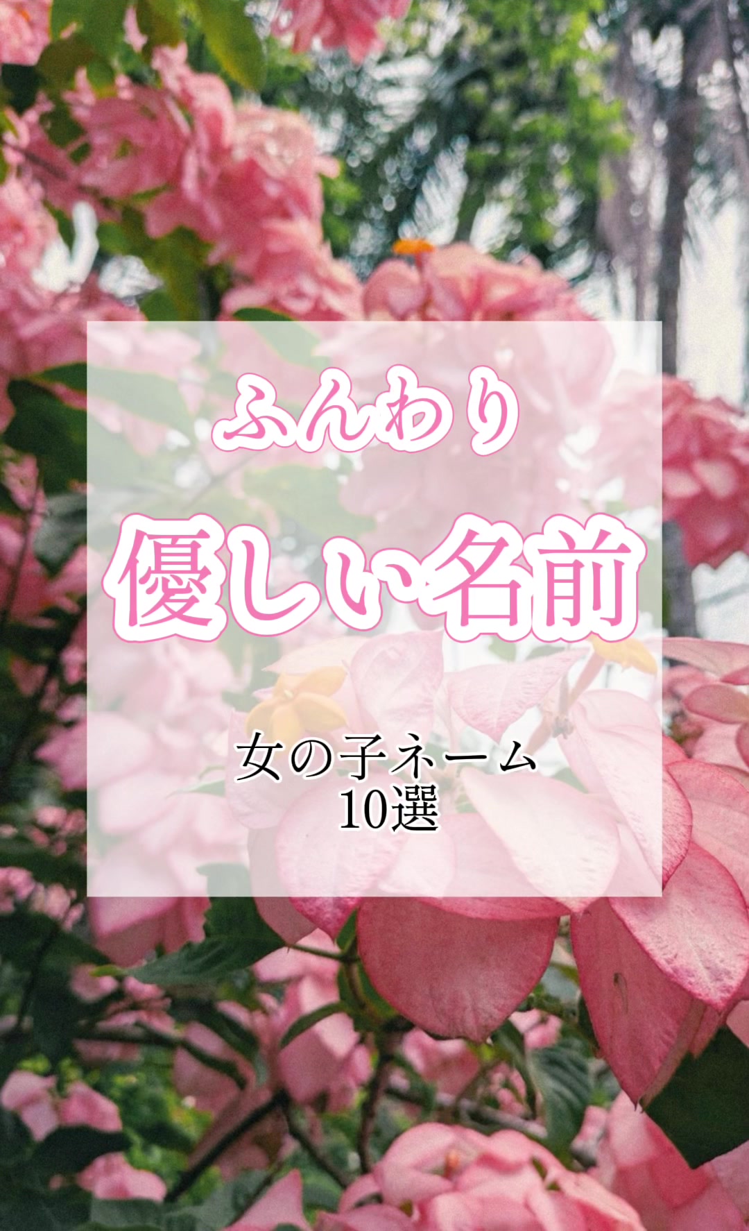 @素敵な名前の贈り物