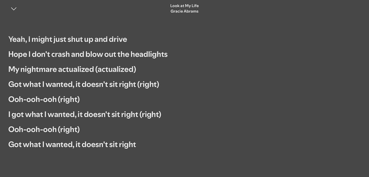 @Spotify Song Lyrics