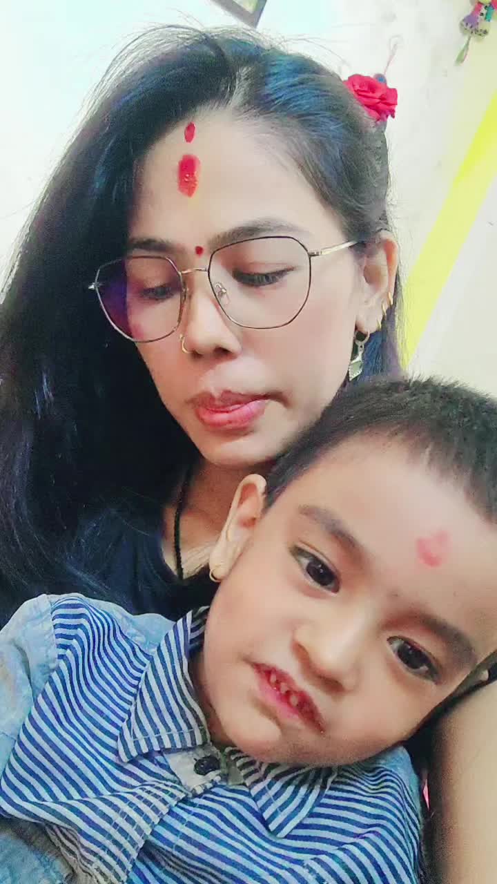 @Aadi & Aayu  Mom 🤗❤️💝