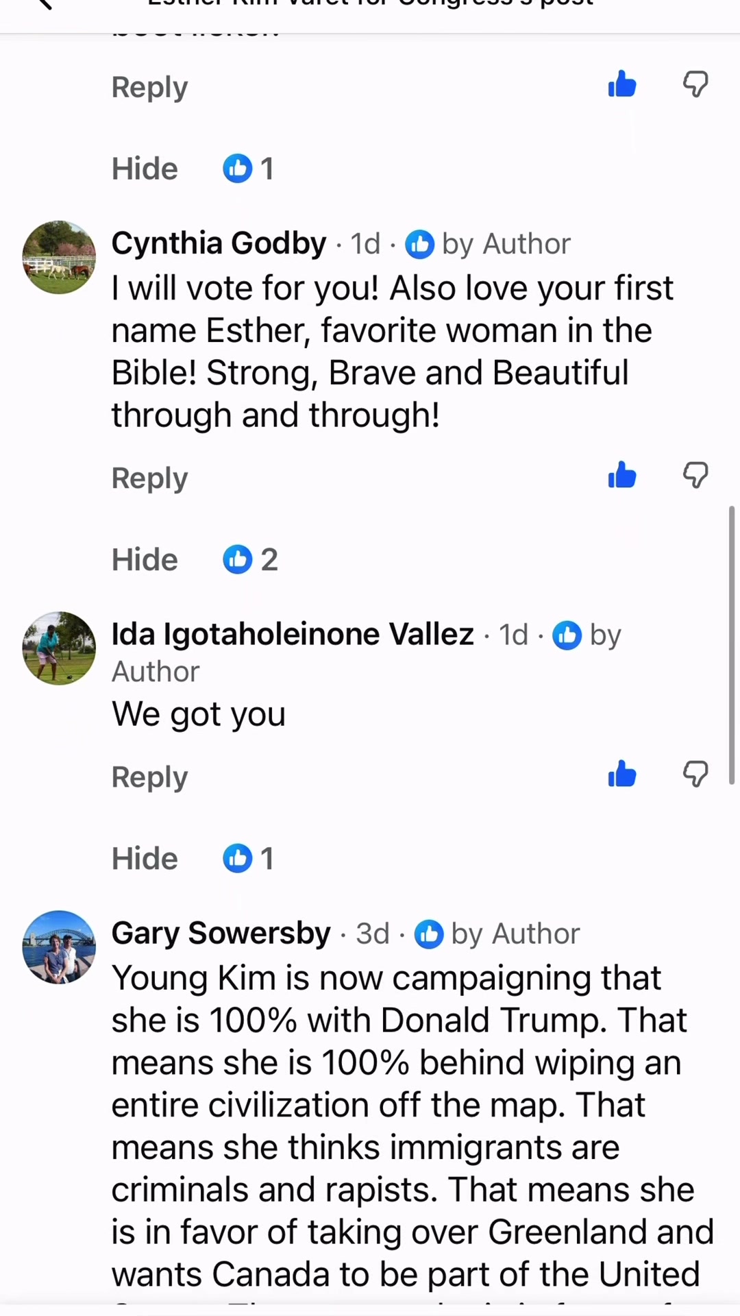 @Esther for Congress