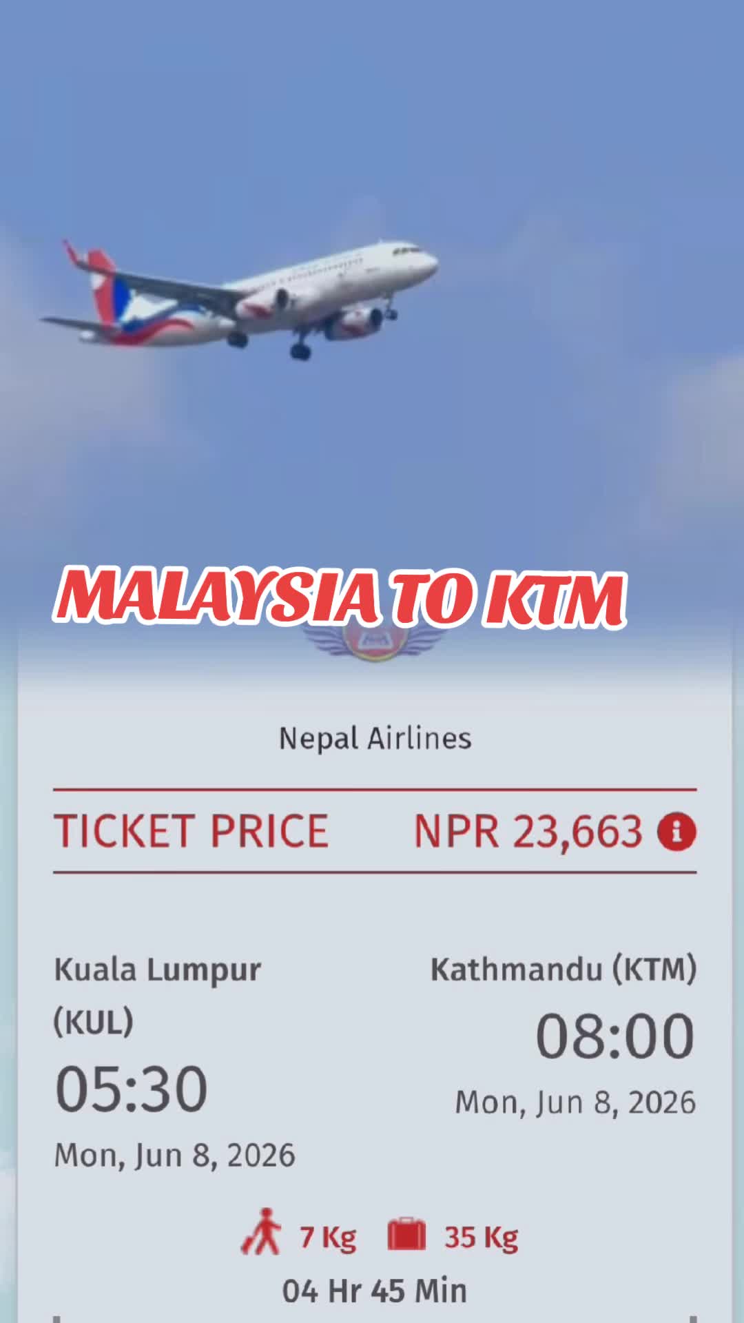 @Sasto Flight Ticket✈️