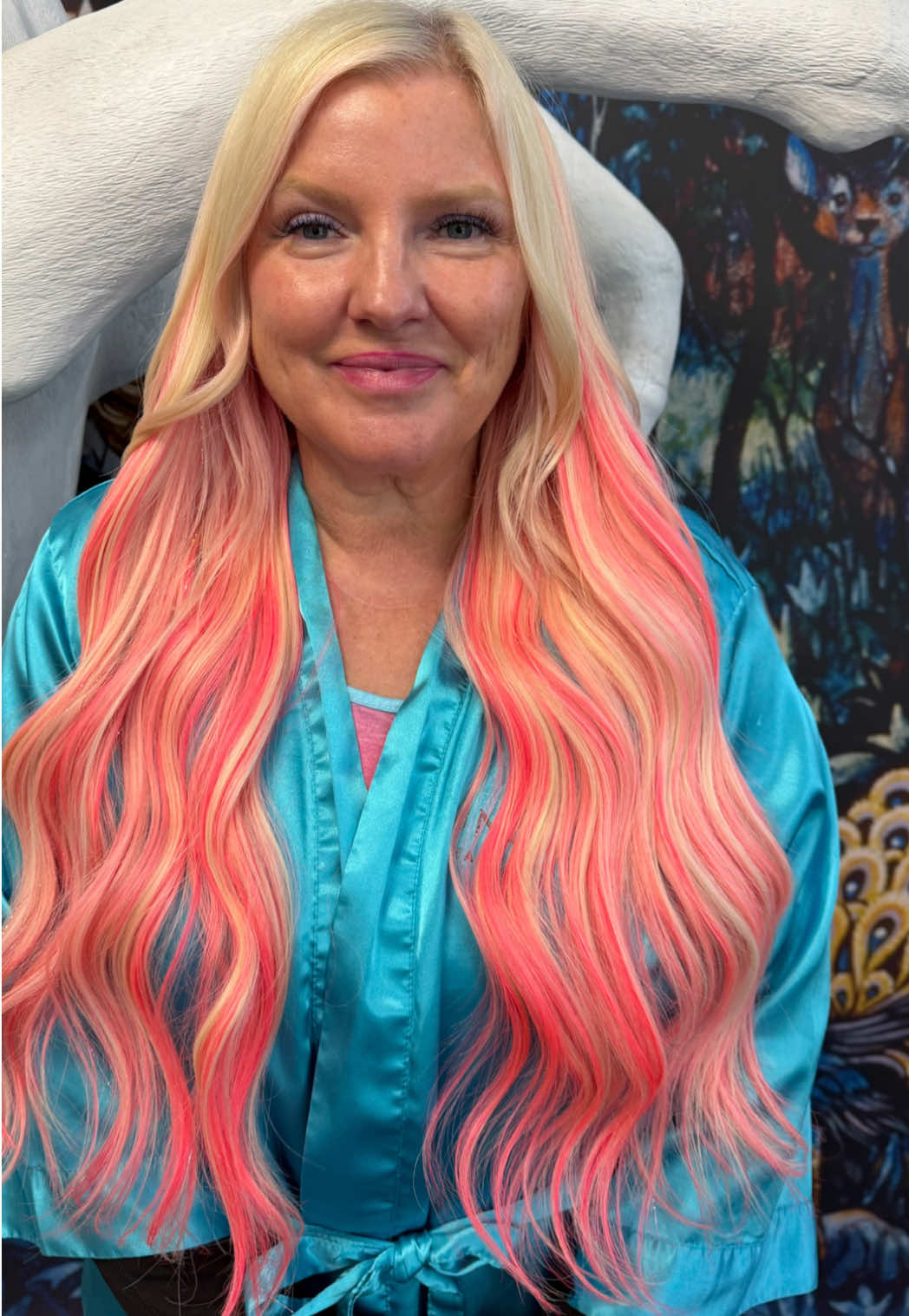 @Unicorn hair queen extensions