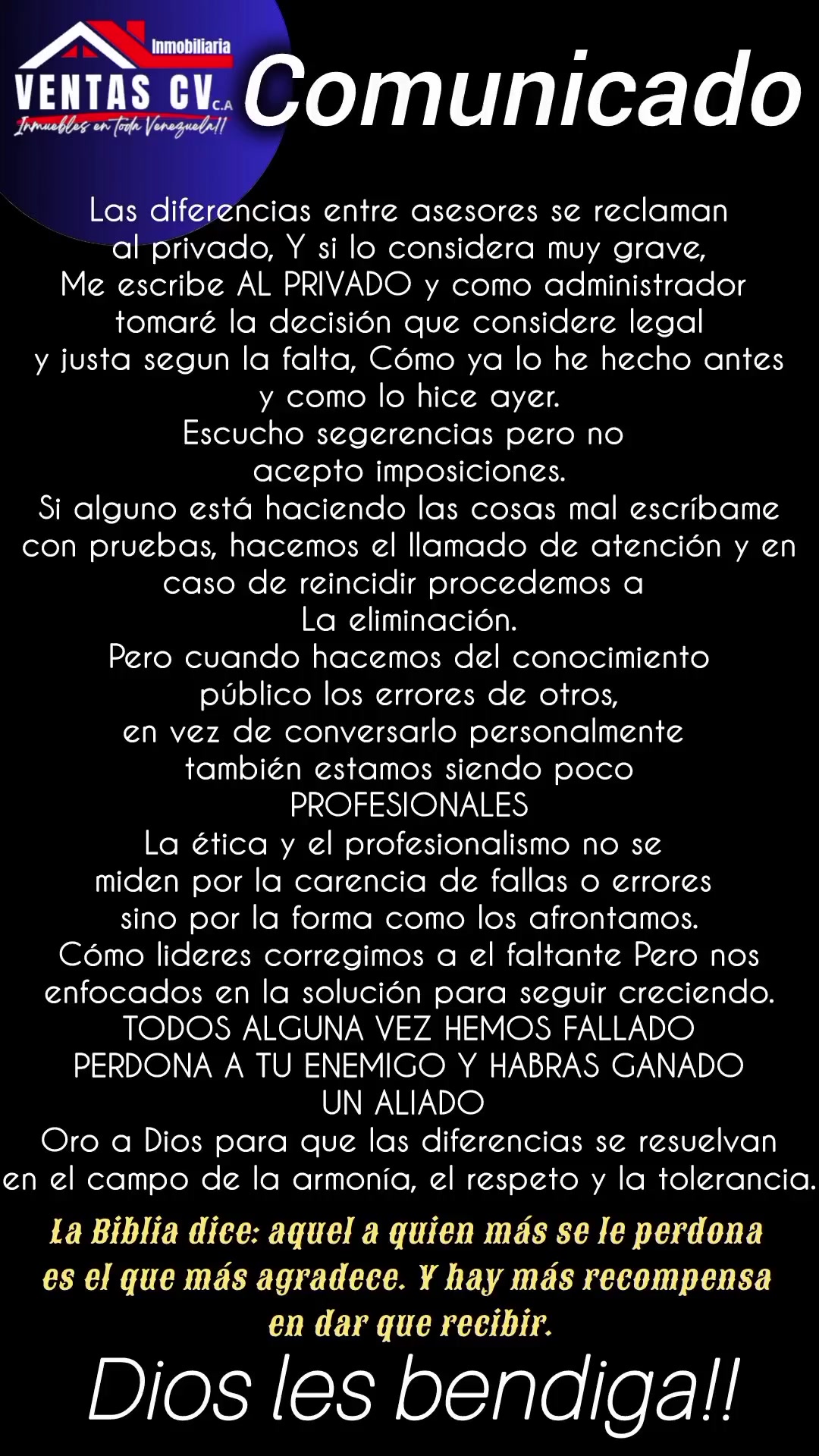 @INMOBILIARIA VENTAS CV ca