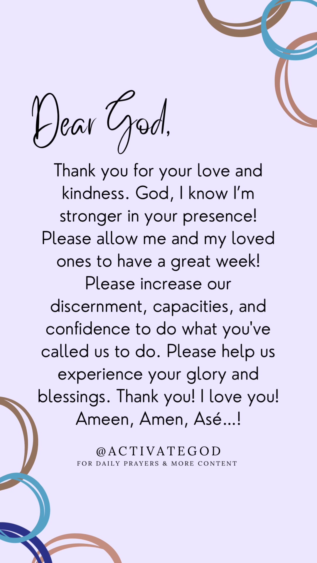 @Activate God
