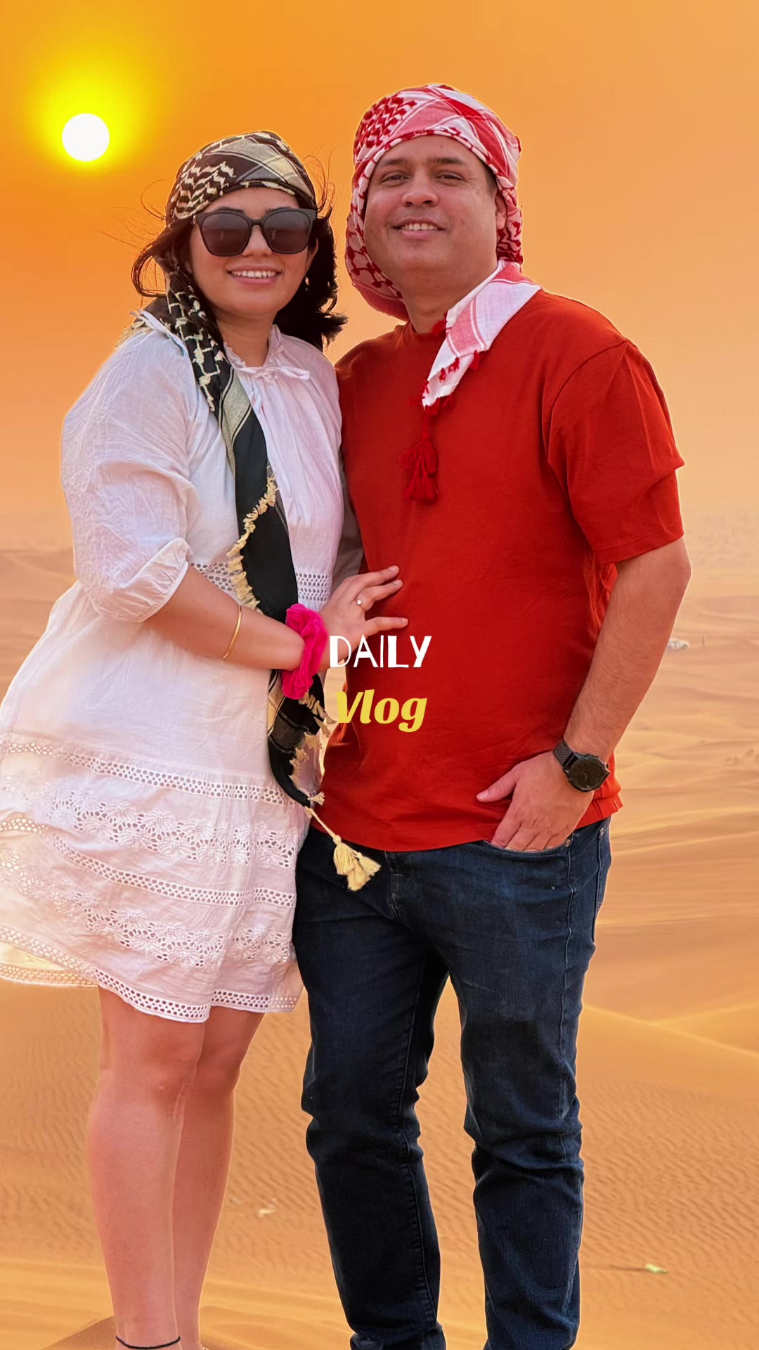 @Golden sand desert safari