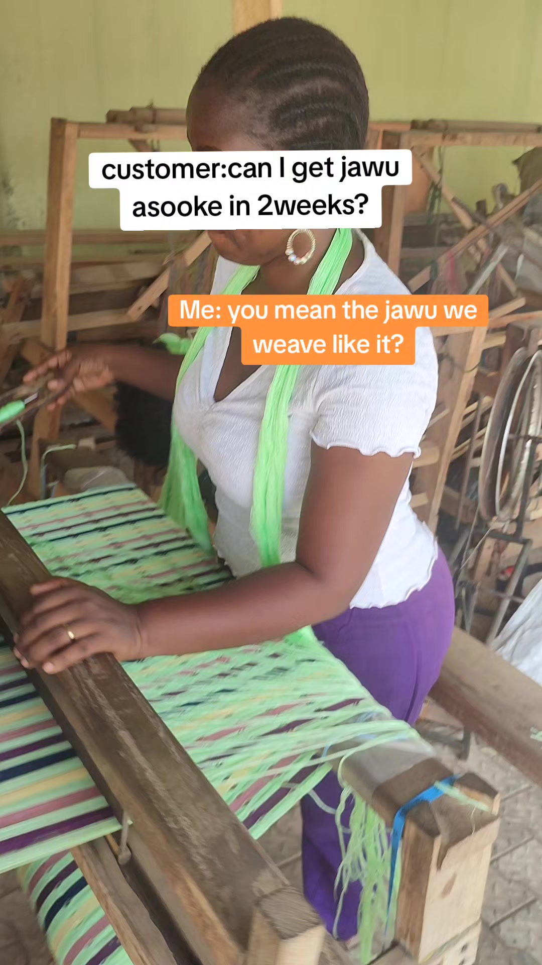 @asooke weaver/vendor in ibadan