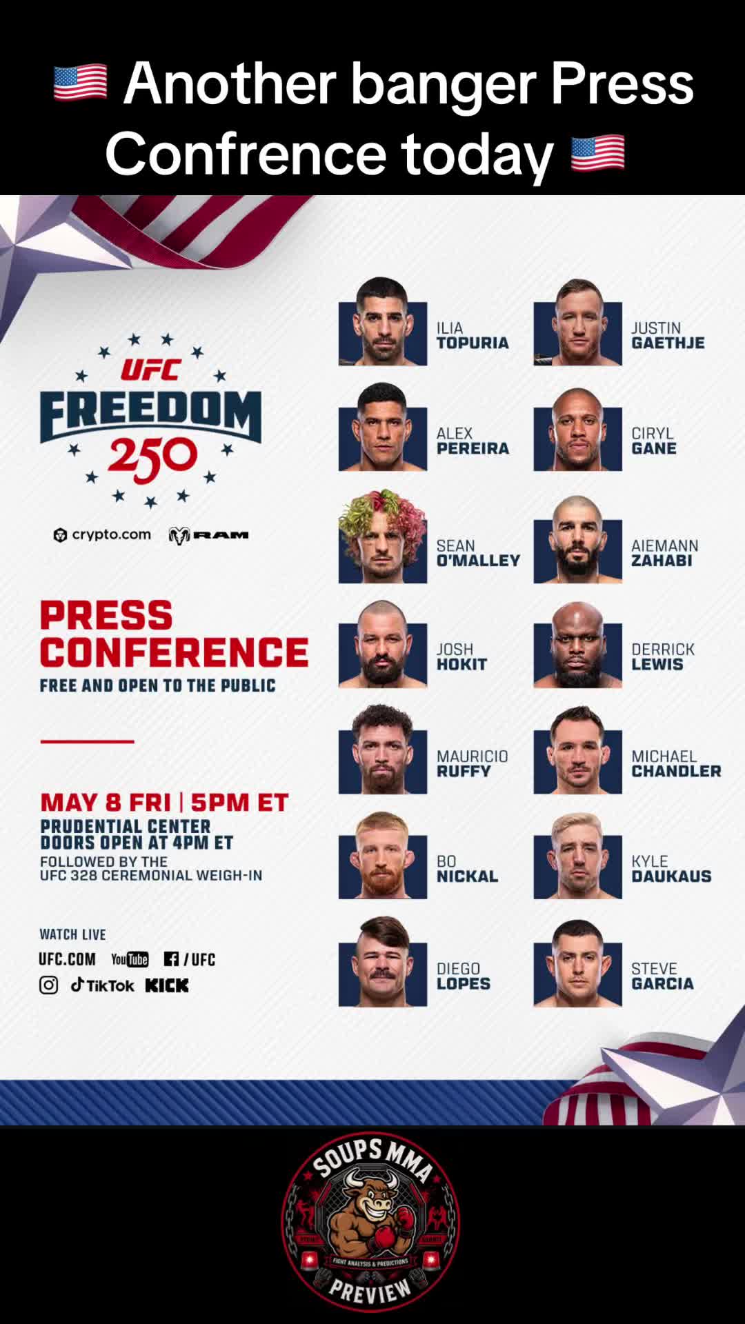 @⚔️ 🚨Soups MMA Preview 🚨⚔️