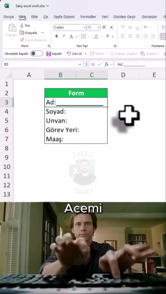 @Excel Sınıfı- Şahhan Yıldırır