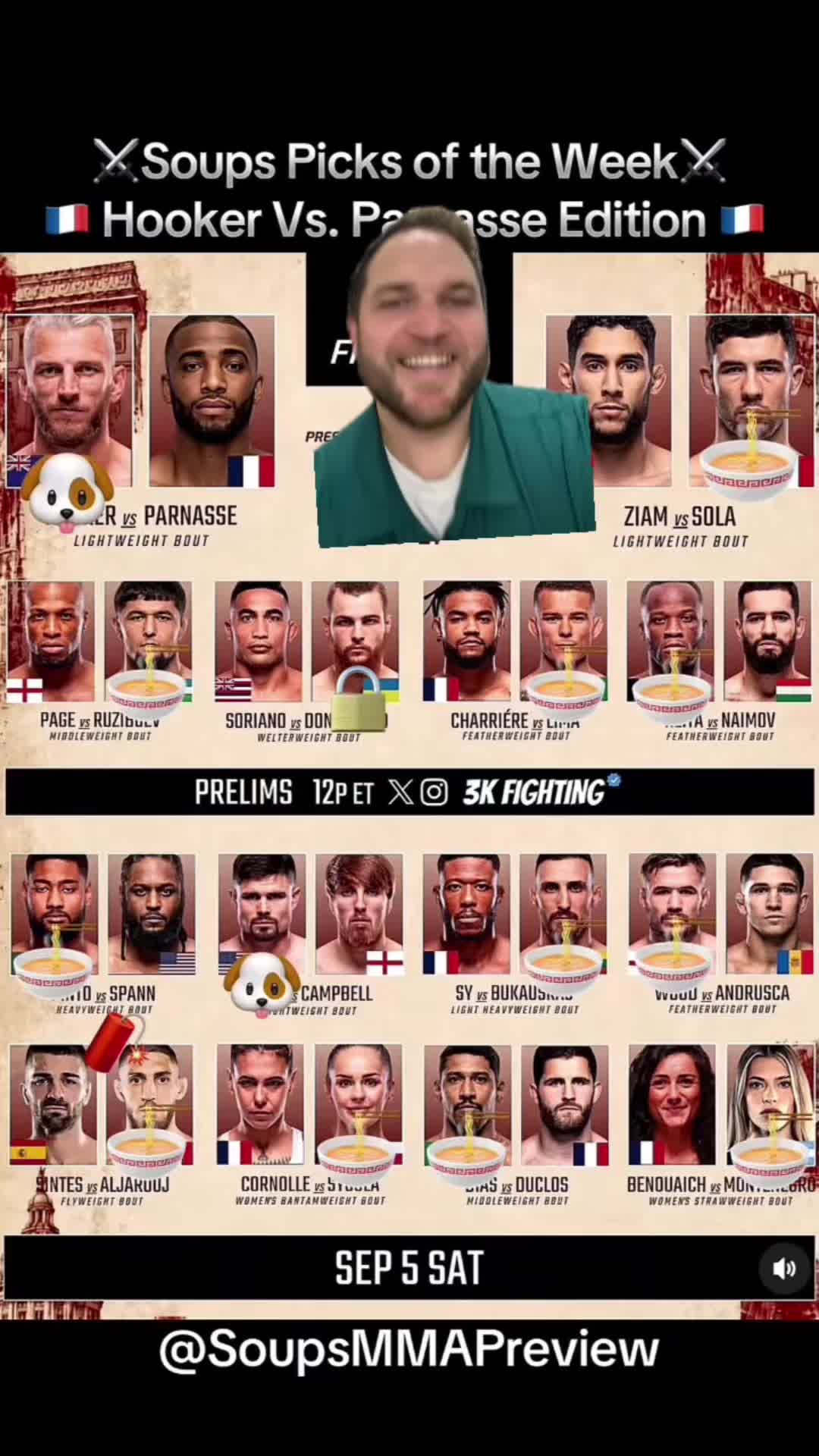 @🍜Soups MMA Preview 🍜