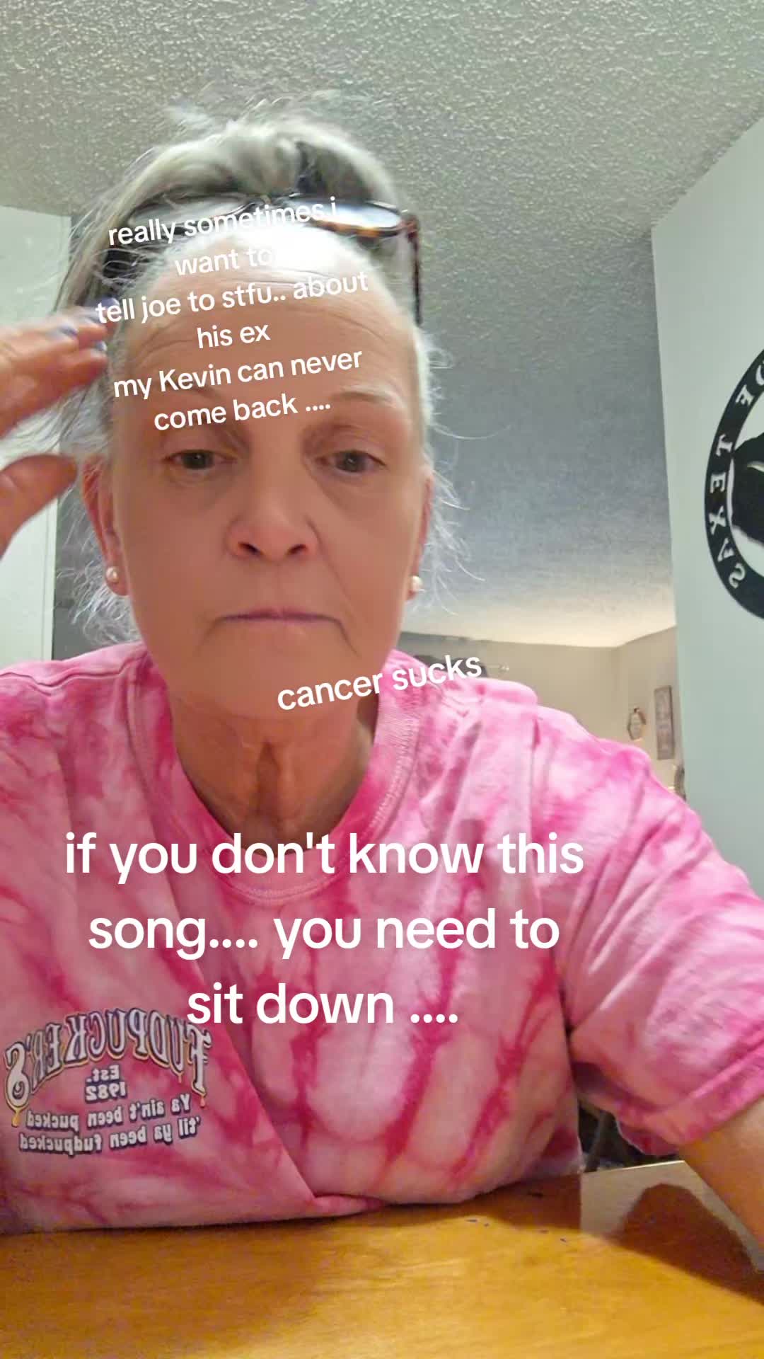 @granny at kitchen table 🎼🎵❌️