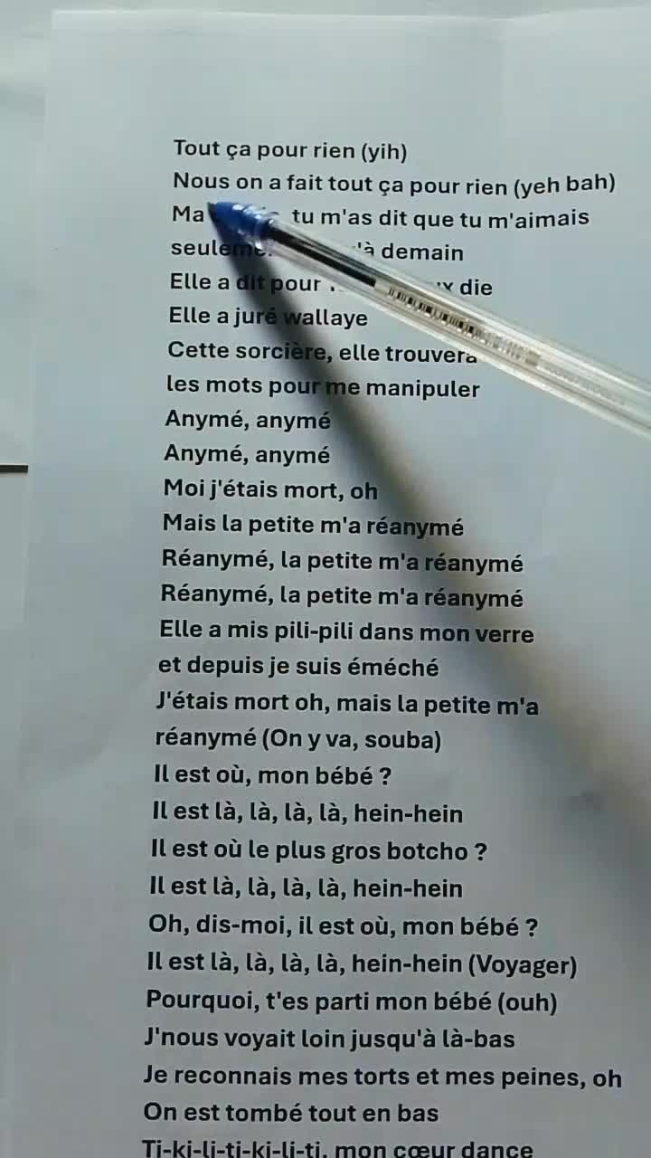 @lyrics Mélodie