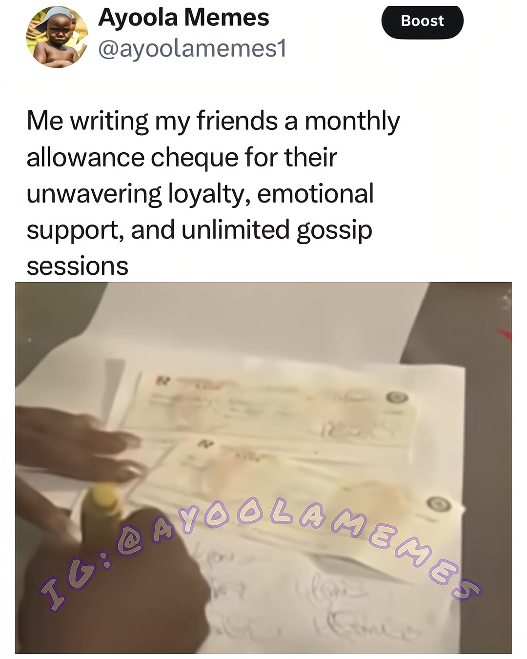 @Ayoola Memes