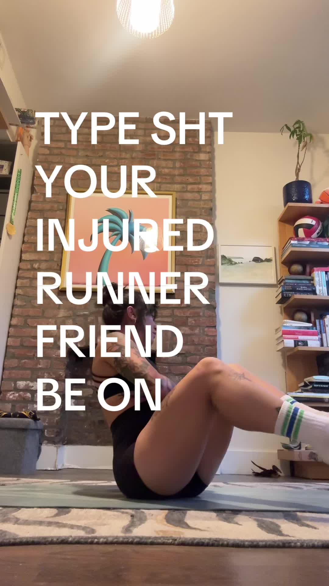 @Janine runs and paints
