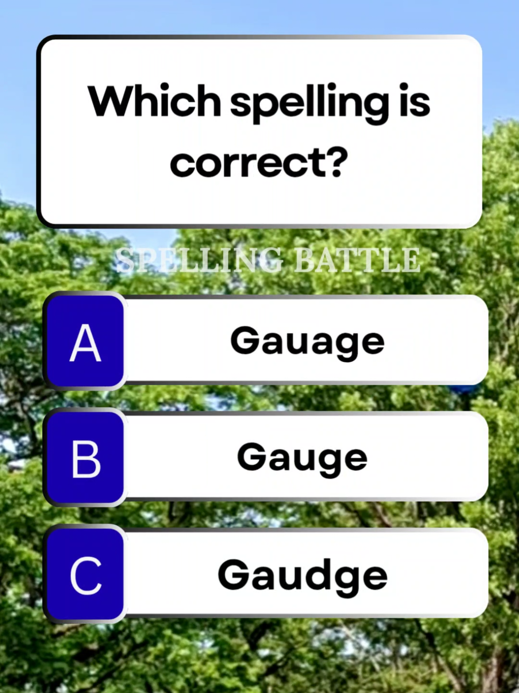 @Spelling Battle