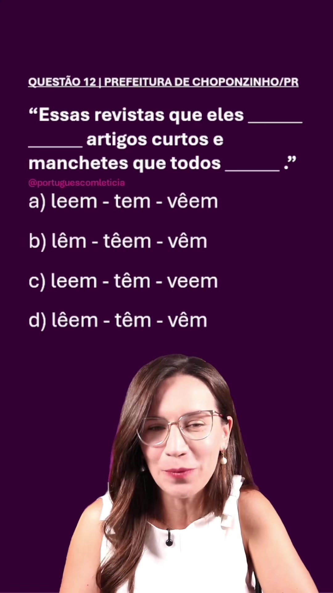 @Portugu&ecirc;s com Let&iacute;cia