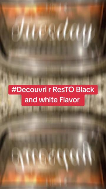 @resto black and white flavor