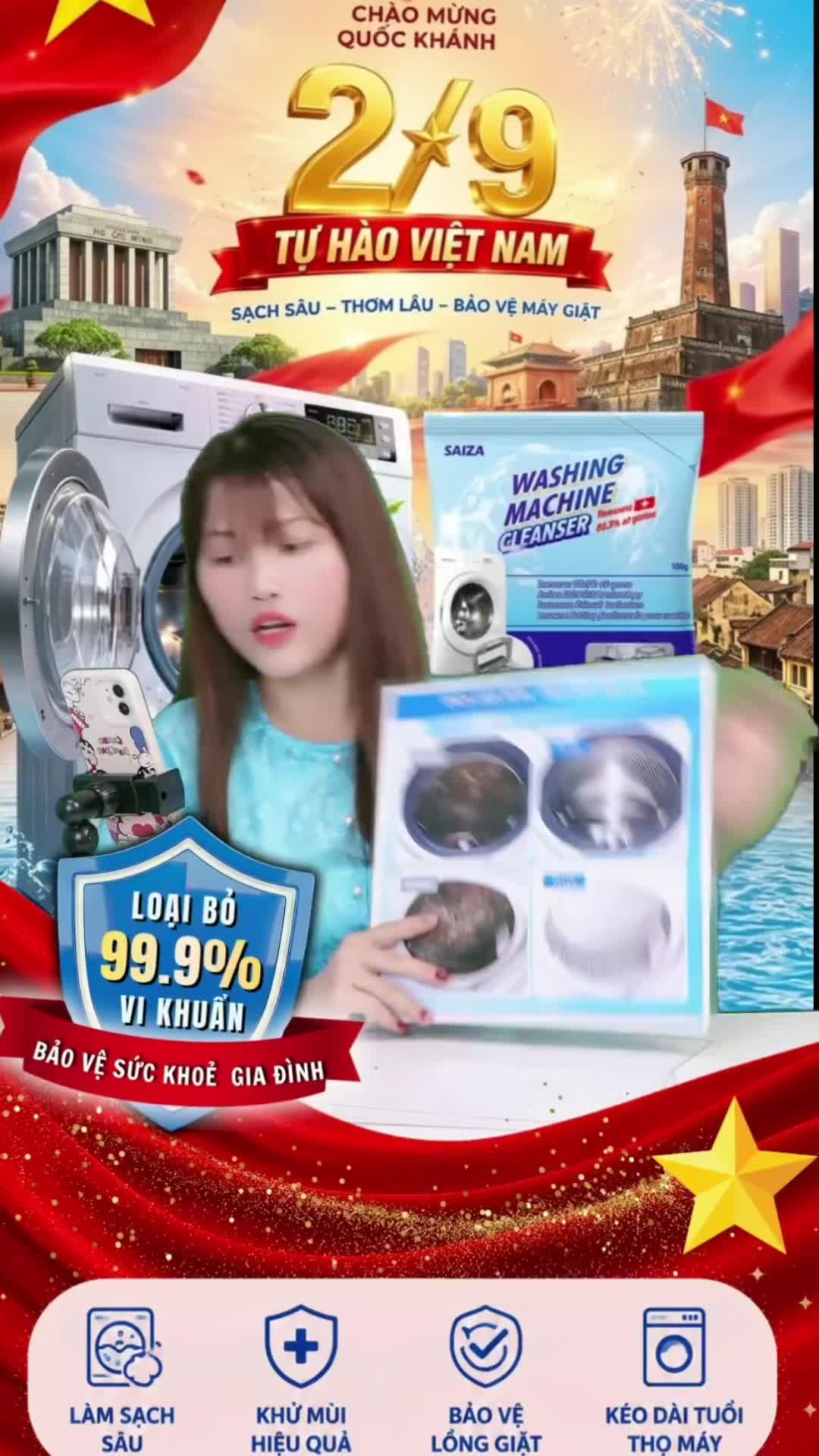 @Tẩy lồng m&aacute;y giặt