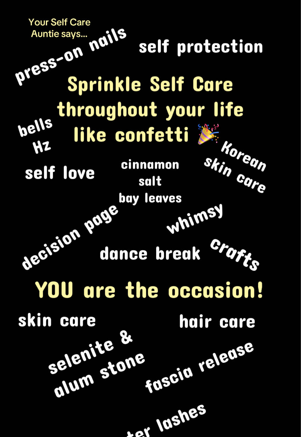 @Chasha C | self care