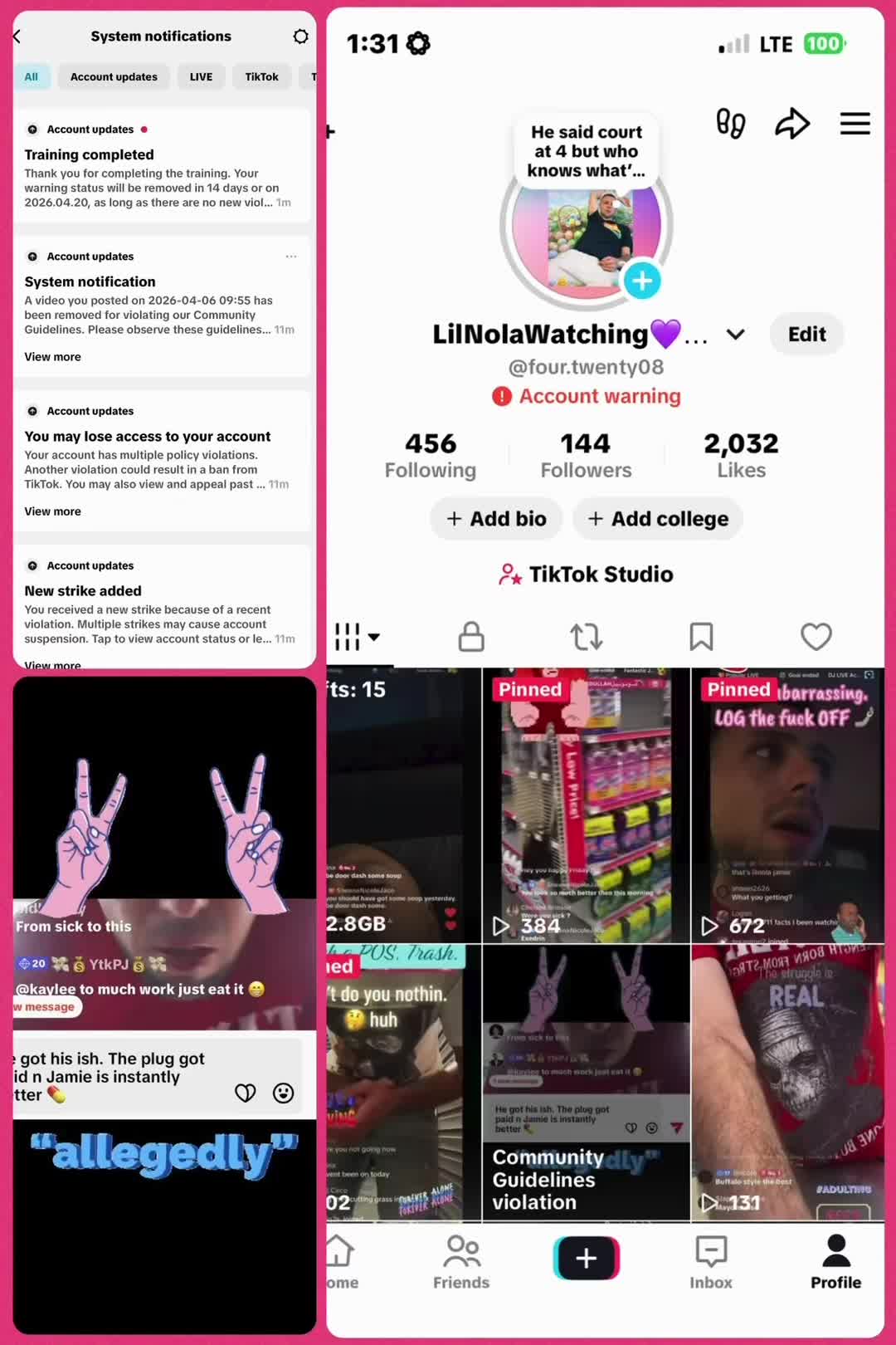@LilNolaWatching💜💚💛
