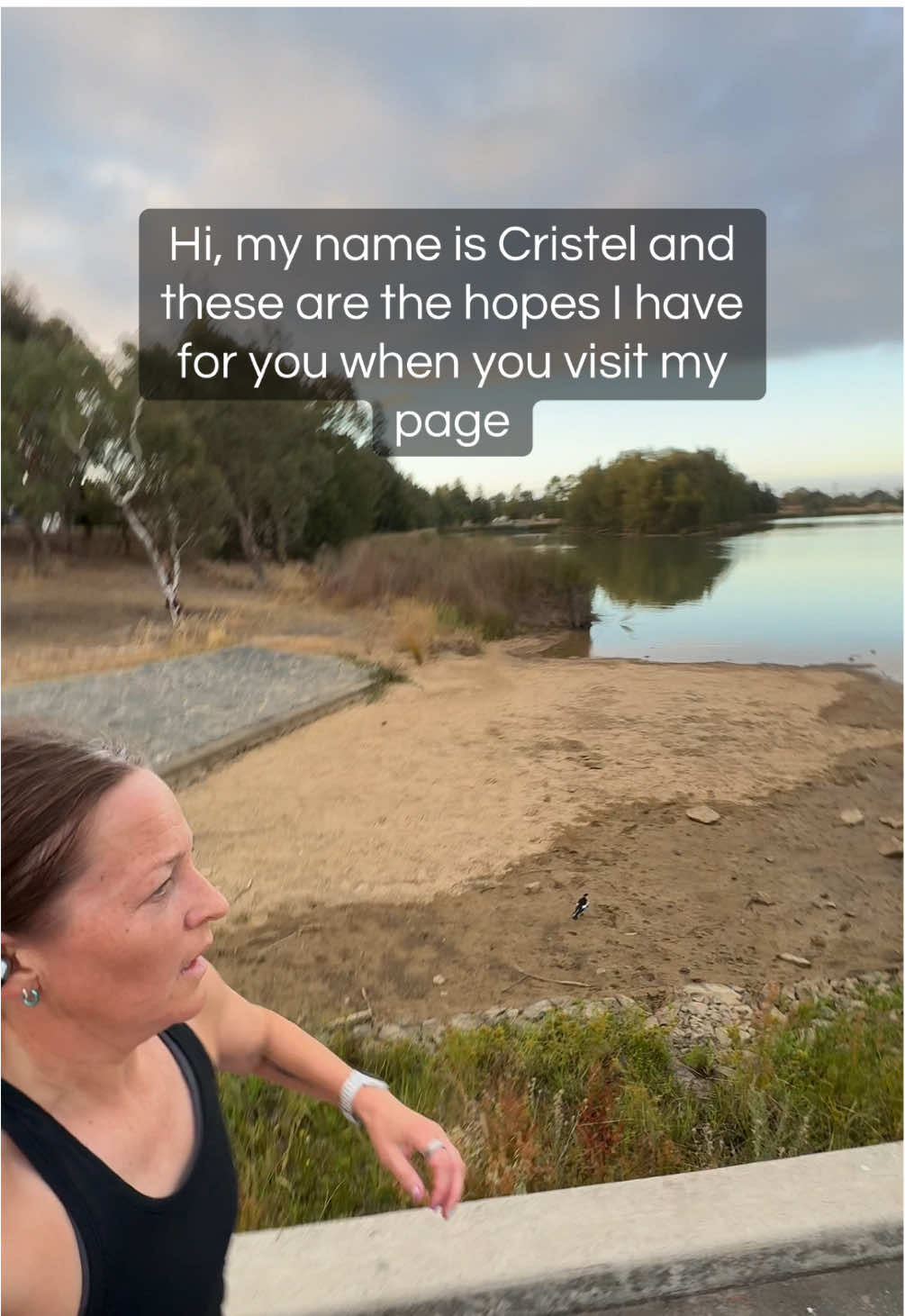 @cristel runs a marathon